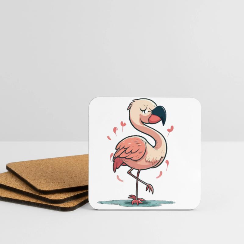 Flamingo Fun Dessous de verre (lot de 4)