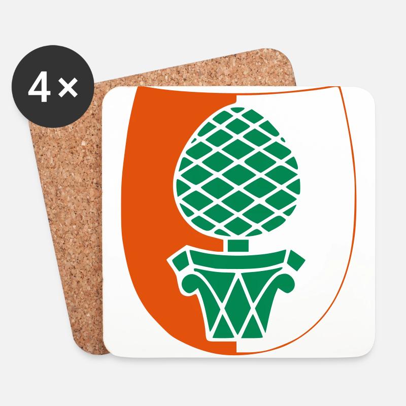 Augsburg - Untersetzer (4er-Set) - Weiß