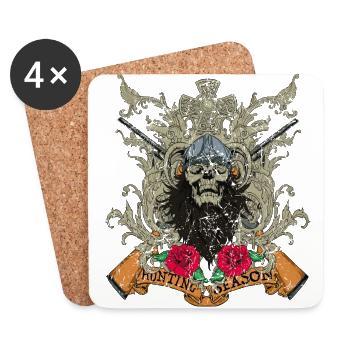hunting season - Untersetzer (4er-Set) - Weiß - Vorne