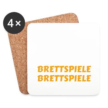 scheisstag geschenk geburtstag Brettspiele - Untersetzer (4er-Set) - Weiß - Vorne