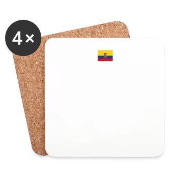trust me i from proud gift ECUADOR - Untersetzer (4er-Set) - Weiß - Vorne