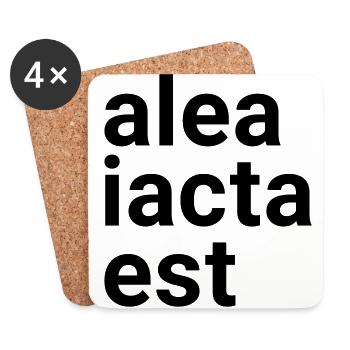 alea iacta est - Untersetzer (4er-Set) - Weiß - Vorne