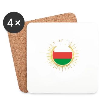 Meine Therapie ist Heimat Oman - Untersetzer (4er-Set) - Weiß - Vorne