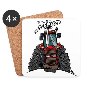 0504 Fall 856XL - Untersetzer (4er-Set) - Weiß - Vorne