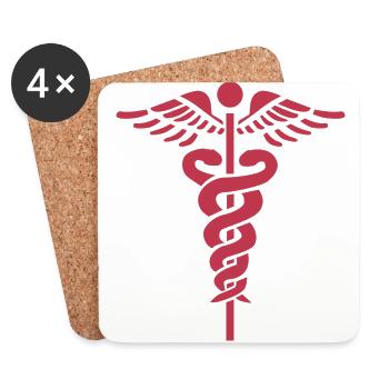 Doc - Untersetzer (4er-Set) - Weiß - Vorne
