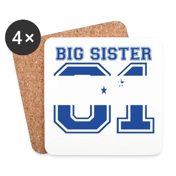 Big Sister big sister 01 Honduras - Coasters (set of 4) - white - Front
