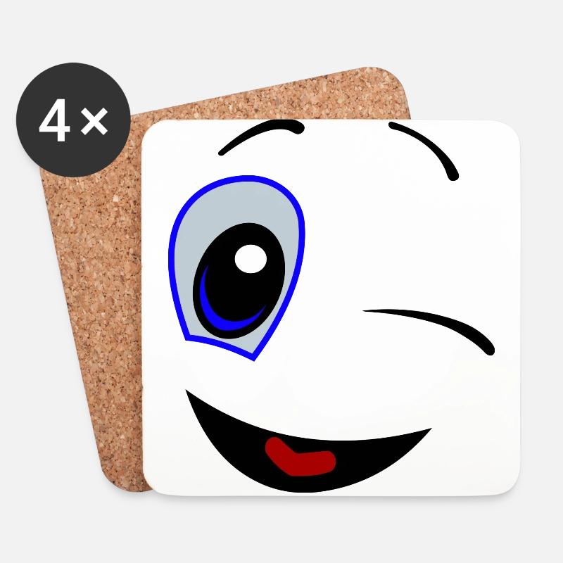 comic 2 - Coasters (set of 4) - white