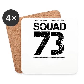Team Club Squad paintball crew jga malle 73 - Dessous de verre (lot de 4) - blanc - Devant