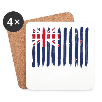 Roots maison home love fier nouvelle-Zélande png - Dessous de verre (lot de 4) - blanc - Devant