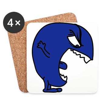 bigmonster - Coasters (set of 4) - white - Front