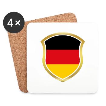World Champion Champion 2018 wm team Germany png - Coasters (set of 4) - white - Front