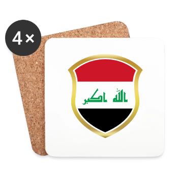 World Champion Champion 2018 wm team Iraq png - Coasters (set of 4) - white - Front