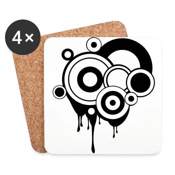 Melt circuits - Coasters (set of 4) - white - Front