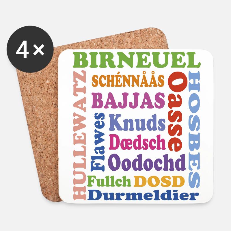 schimpf - Untersetzer (4er-Set) - Weiß