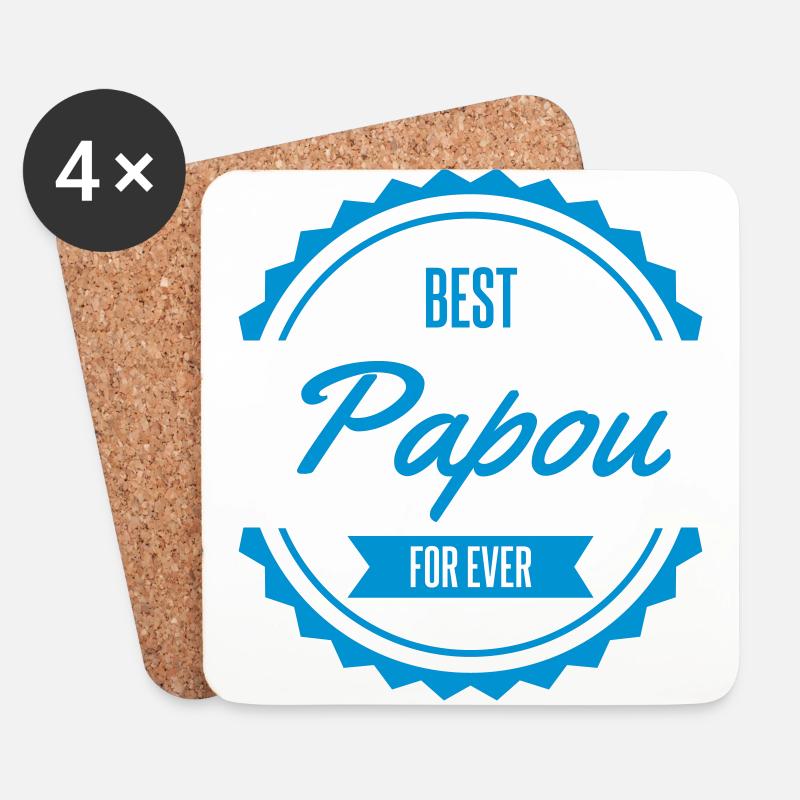 best papou - Untersetzer (4er-Set) - Weiß