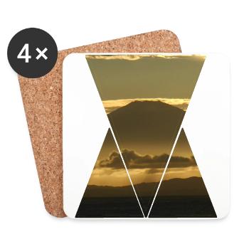 Volcano - Coasters (set of 4) - white - Front