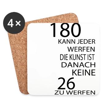 Darts Dart - Untersetzer (4er-Set) - Weiß - Vorne