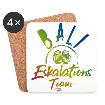 Bali Eskalation - Untersetzer (4er-Set) - Weiß - Vorne