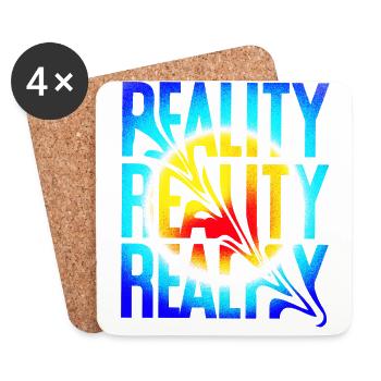 Reality - Untersetzer (4er-Set) - Weiß - Vorne
