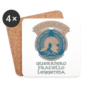 SPQR Roman Legionnaire - Coasters (set of 4) - white - Front