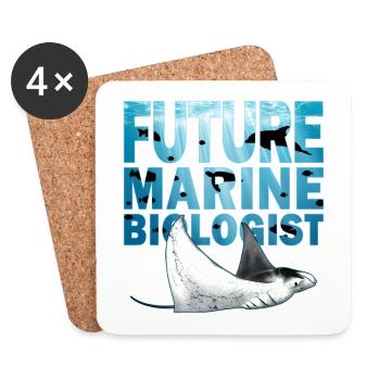 Mantarochen Future Marine Biologist - Untersetzer (4er-Set) - Weiß - Vorne