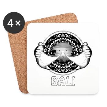 Mantarochen Bali Indonesien - Untersetzer (4er-Set) - Weiß - Vorne