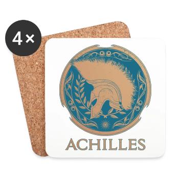 Achilles Greek warrior - Coasters (set of 4) - white - Front