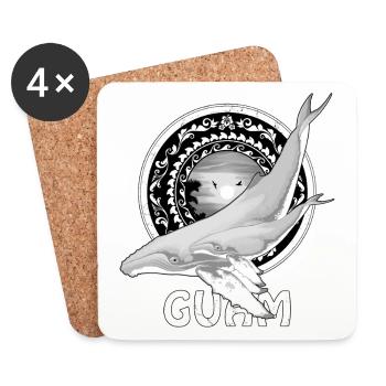 Guam Humpback Whale - Coasters (set of 4) - white - Front