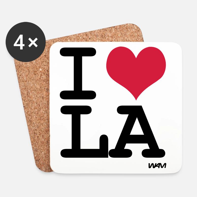 i love la - los angeles by wam - Untersetzer (4er-Set) - Weiß