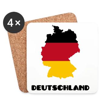 Deutschland - Coasters (set of 4) - white - Front