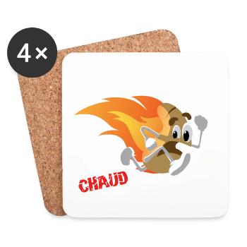 Monsieur Chaud Patate Sprint - Dessous de verre (lot de 4) - blanc - Devant