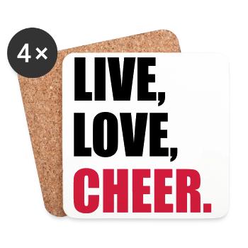 cheerleader - Coasters (set of 4) - white - Front