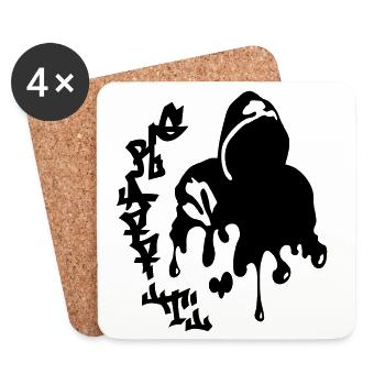 graffiti - Coasters (set of 4) - white - Front