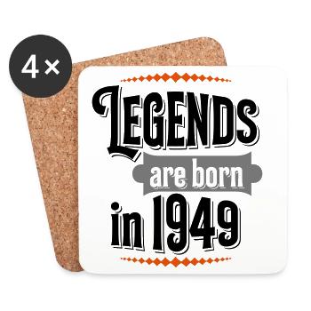 born in 1949 - Untersetzer (4er-Set) - Weiß - Vorne