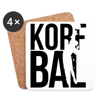 korfbal korfball - Untersetzer (4er-Set) - Weiß - Vorne