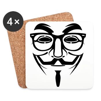 Geek Anonymous - Coasters (set of 4) - white - Front