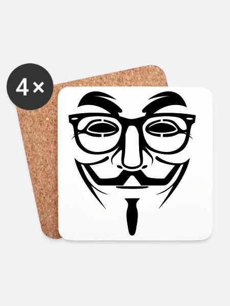 Geek Anonymous - Coasters (set of 4) - white