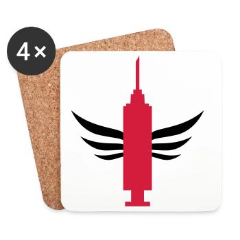 Krankenschwester / Mediziner / Doctor / - Untersetzer (4er-Set) - Weiß - Vorne