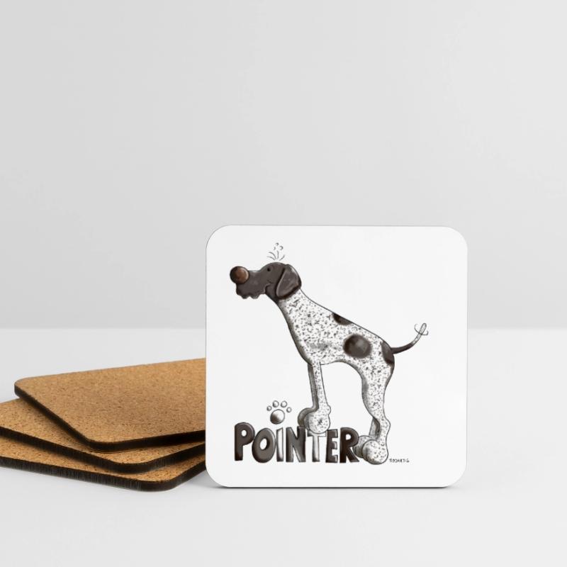 Cute German Shorthaired Pointer Coasters (set of 4)