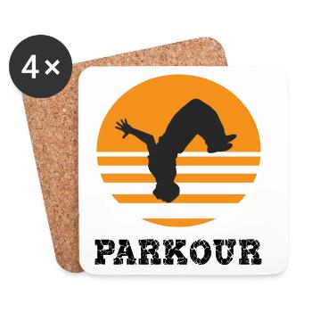 parkour - Coasters (set of 4) - white - Front