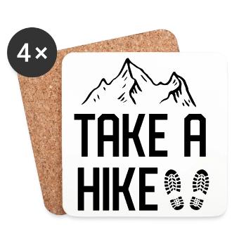 Take A Hike - Coasters (set of 4) - white - Front