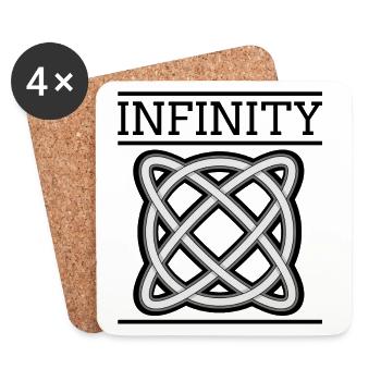 Infinity - Coasters (set of 4) - white - Front