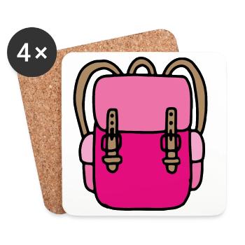 Satchel - Coasters (set of 4) - white - Front