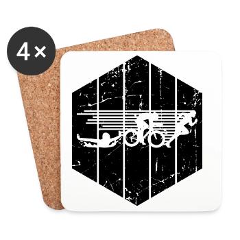 Triathlon - Coasters (set of 4) - white - Front