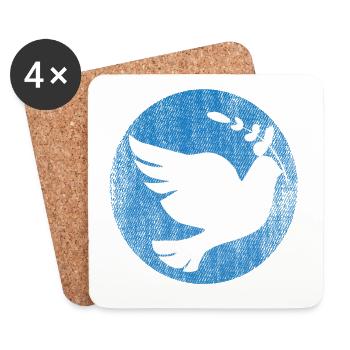 Numb Peace Hope - Coasters (set of 4) - white - Front
