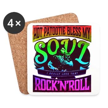 Hot Patootie Bless My Soul Eddie RHPS Regenbogen - Untersetzer (4er-Set) - Weiß - Vorne