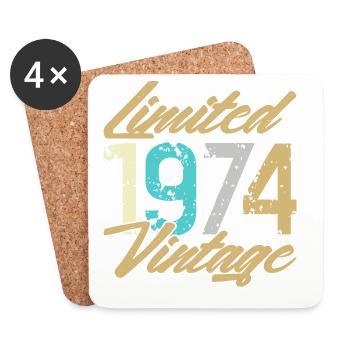 Limited 1974 Vintage Edition - Coasters (set of 4) - white - Front