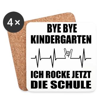 Einschulung - Untersetzer (4er-Set) - Weiß - Vorne