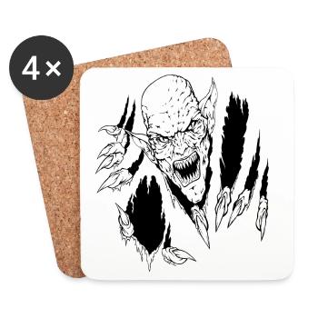 Let me out - Coasters (set of 4) - white - Front