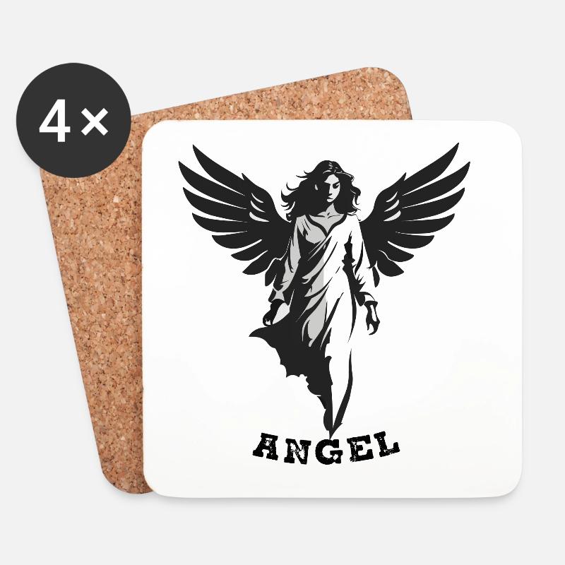ENGEL FEMALE - Untersetzer (4er-Set) - Weiß